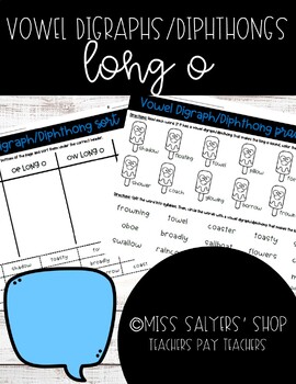 Preview of Vowel Digraphs & Diphthongs: Long o (oa, oe, ow)