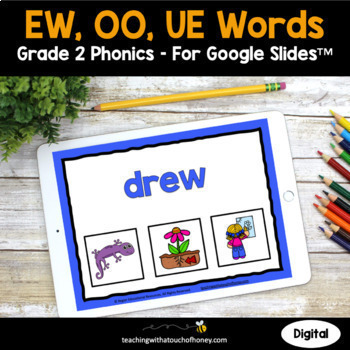 Preview of Vowel Digraphs EW, OO, and UE Phonics Activities | 2nd Grade Phonics Vowel Teams