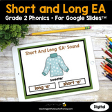 Vowel Digraphs Phonics Activities | Short & Long EA 2nd Gr
