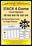 Vowel Digraphs and Consonant Blends Game - STACK 4 - 50 Wo