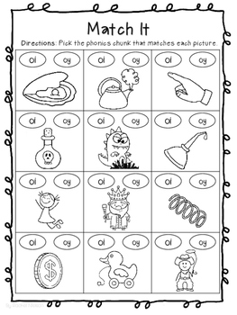 vowel digraphs oi and oy worksheets by rachel nielson tpt