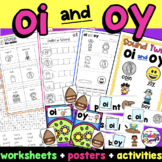 Vowel Diphthongs OI and OY worksheets