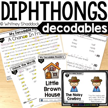 Preview of Vowel Diphthongs and Other Sounds Decodable Texts for First Grade BUNDLE