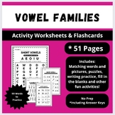 Vowel Families Packet [No Prep]