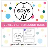Vowel I Letter Sound Book
