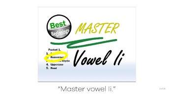 Preview of Vowel-Ii Remember