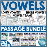 Vowel MEGA BUNDLE - Long & Short + Vowel Teams - Passages,