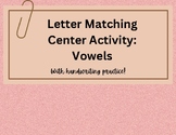 Vowel Matching Center Activity