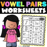 Vowel Pairs Worksheets - Phonics Practice Pages for Kinder