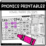 Vowel Pairs IE/IGH Phonics Worksheets Printables Word Work