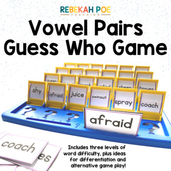 Preview of Long Vowel Review - 1st, 2nd, 3rd - ELA - Differentiated - Game