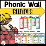 Vowel Phonic Wall BUNDLE Short Vowel Rimes and Long Vowel 