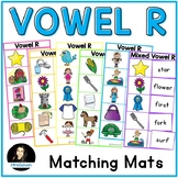 Vowel R Words Matching Mats for Word Reading Practice Boss