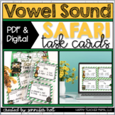 Vowel Team (Safari-Themed) Task Cards | PDF & DIGITAL for 