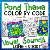 Long Vowel and Short Vowel Worksheets | Color by Code Phonics