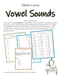 Vowel Sounds IREAD Third Grade Worksheets and Task Cards