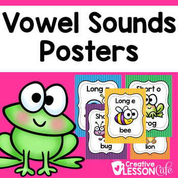 Vowel Sounds Poster Set (Long and Short Vowels)~ Animals | TPT