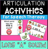 Vowel Sounds for Speech - Articulation Activities for "Long A"