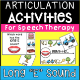 Vowel Sounds for Speech - Articulation Activities for "Long E"