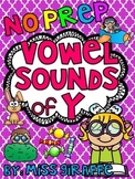 Vowel Sounds of Y Worksheets & Activities {NO PREP!} (First Grade Phonics)
