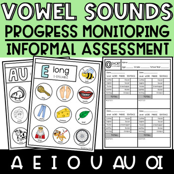 Preview of Vowel Speech Sounds Assessment + Progress Monitoring + Articulation Screening