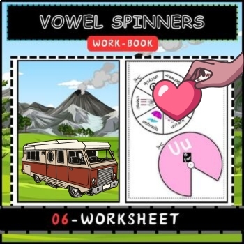 Preview of Vowel Spinners –  Printables