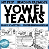 Vowel Team / Digraph Reading Phonics Passages - ie ai ay u