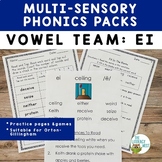 Vowel Team : EI | Orton-Gillingham Multisensory Phonics St