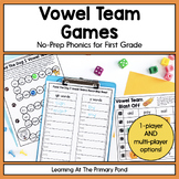 Vowel Team Games: First Grade No-Prep Phonics | SOR aligned