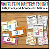 Vowel Team Mastery Toolkit: Lists, Cards, and Activities f