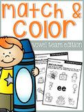 Vowel Team Match and Color