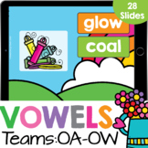 Vowel Team OA and OW Phonics Practice Google Slides Digita