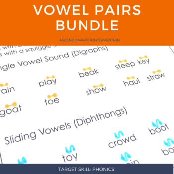 Preview of Vowel Team Phonics Bundle + Online Interactive Lessons