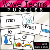 Vowel Team Puzzles: AI, AY, EA, EE, IE, OA, OE, UE Double Vowels