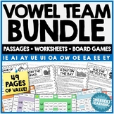 Vowel Team Passages, Worksheet & Board Game BUNDLE - ie ai