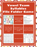 Vowel Team Syllables Board Game
