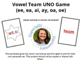 Vowel Team UNO Game (ee, ea, ai, ay, oa, oe)