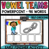 Vowel Team Word Work Activities | Long Vowel Words Early F