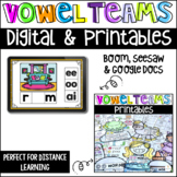 Vowel Team Worksheets Printables and Digital Unit for First Grade