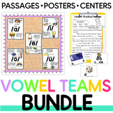 Vowel Teams Activities Worksheets Reading Passages Writing BUNDLE