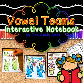 Preview of Vowel Teams: A Phonics Interactive Notebook for Long Vowel Activities