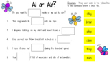 Vowel Teams AI and AY - Fill in the Blank Sentences - Goog