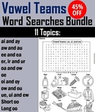 Vowel Teams Word Search Word Lists: Coloring Worksheet (Ph