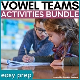 Vowel Teams Activities - Vowel Combinations Bundle - Long Vowels