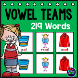 Vowel Teams Activities - Long Vowel Pocket Chart Cards | F