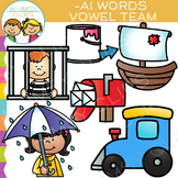 Vowel Teams Clip Art - AI Words