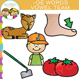 Vowel Teams Clip Art - OE Words