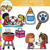 Vowel Teams Clip Art - UE Words