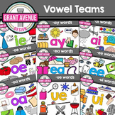 Vowel Teams Clipart - Mega Bundle - Phonics Clipart Bundle
