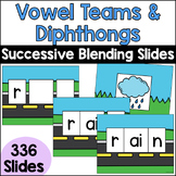 Vowel Teams & Diphthongs Successive Blending Slides | Digi